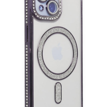iPhone 13 Joke Simli Magneticsafe Kılıf - Derin Mor