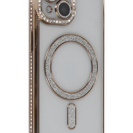 iPhone 13 Joke Simli Magneticsafe Kılıf - Gold