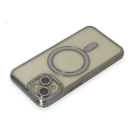 iPhone 13 Joke Simli Magneticsafe Kılıf - Gri 3