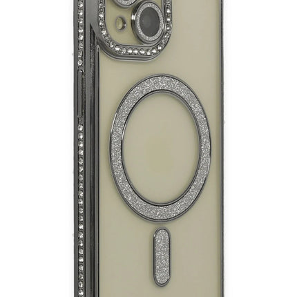 iPhone 13 Joke Simli Magneticsafe Kılıf - Gri