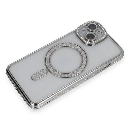 iPhone 13 Joke Simli Magneticsafe Kılıf - Gümüş 3