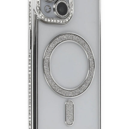 iPhone 13 Joke Simli Magneticsafe Kılıf - Gümüş