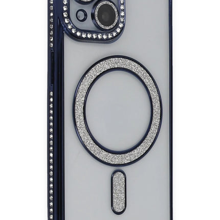 iPhone 13 Joke Simli Magneticsafe Kılıf - Lacivert