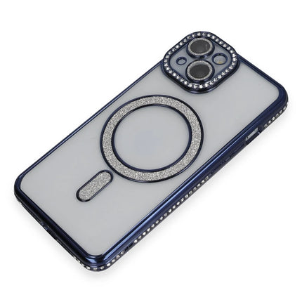 iPhone 13 Joke Simli Magneticsafe Kılıf - Lacivert 3