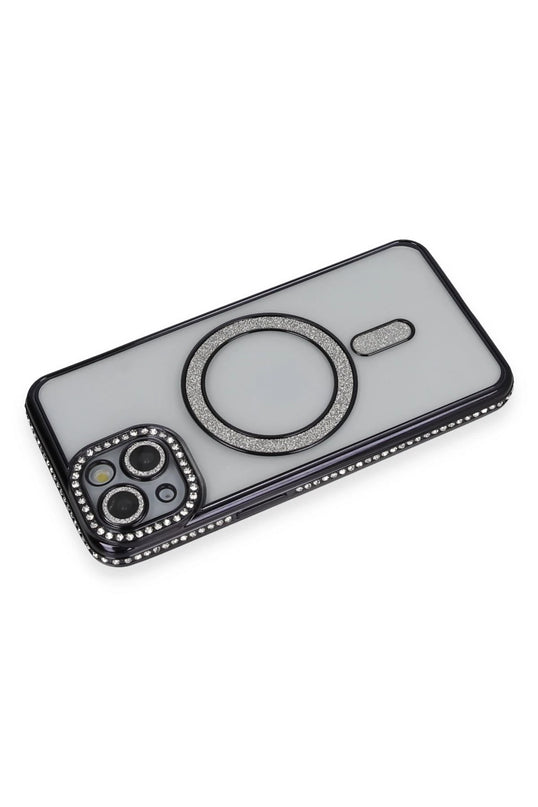 iPhone 13 Joke Simli Magneticsafe Kılıf - Siyah 2