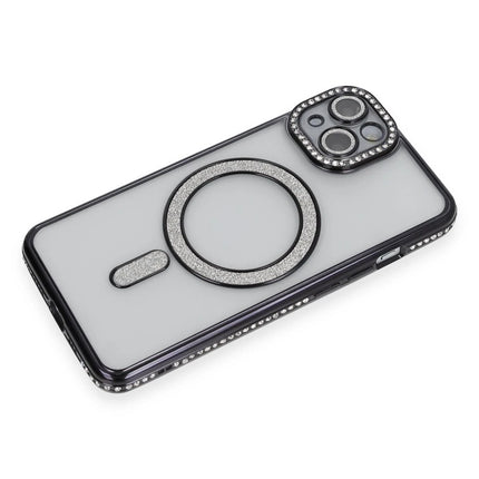 iPhone 13 Joke Simli Magneticsafe Kılıf - Siyah 3