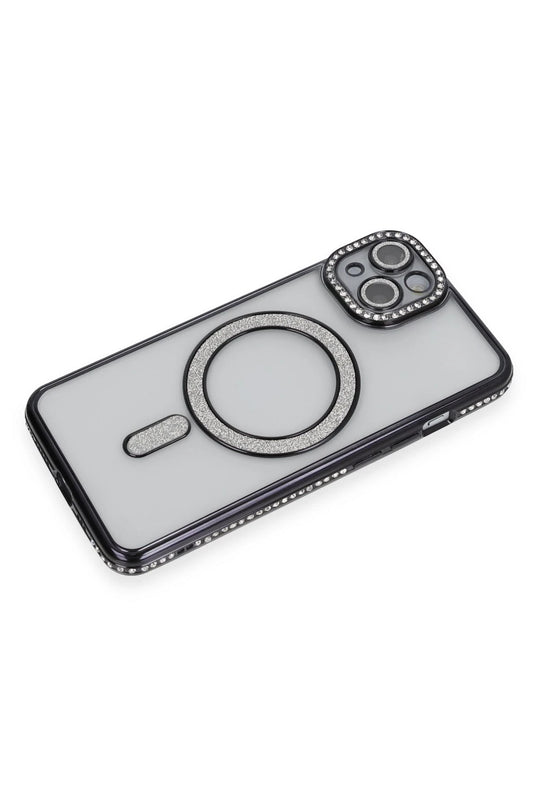 iPhone 13 Joke Simli Magneticsafe Kılıf - Siyah 3
