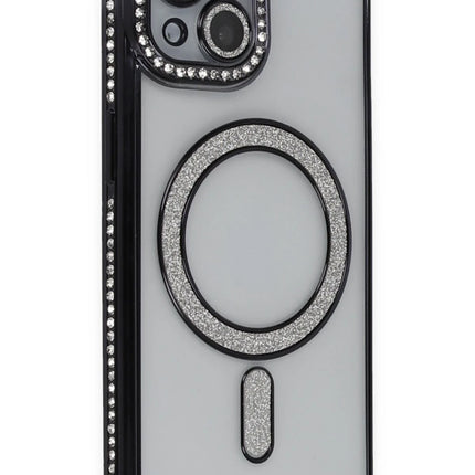 iPhone 13 Joke Simli Magneticsafe Kılıf - Siyah