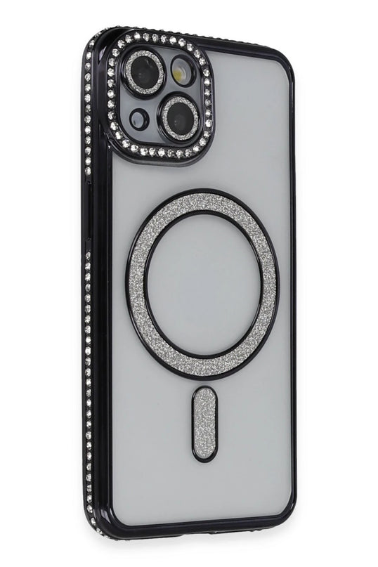 iPhone 13 Joke Simli Magneticsafe Kılıf - Siyah