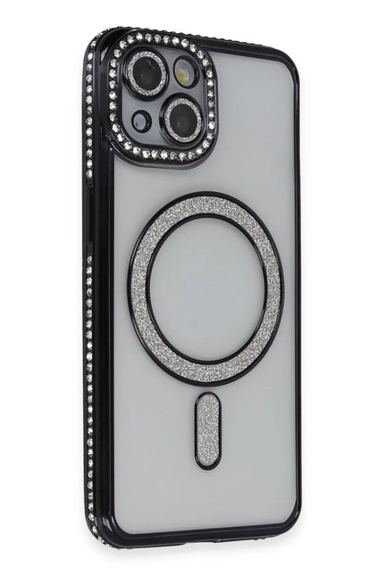 iPhone 13 Joke Simli Magneticsafe Kılıf - Siyah