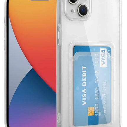 iPhone 13 Kart Şeffaf Silikon Kılıf