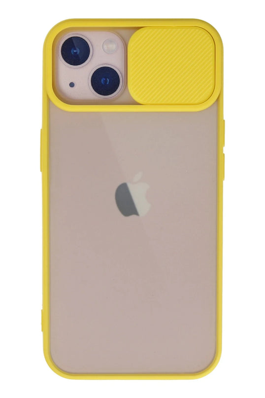 iPhone 13 Palm Buzlu Kamera Sürgülü Silikon Kılıf