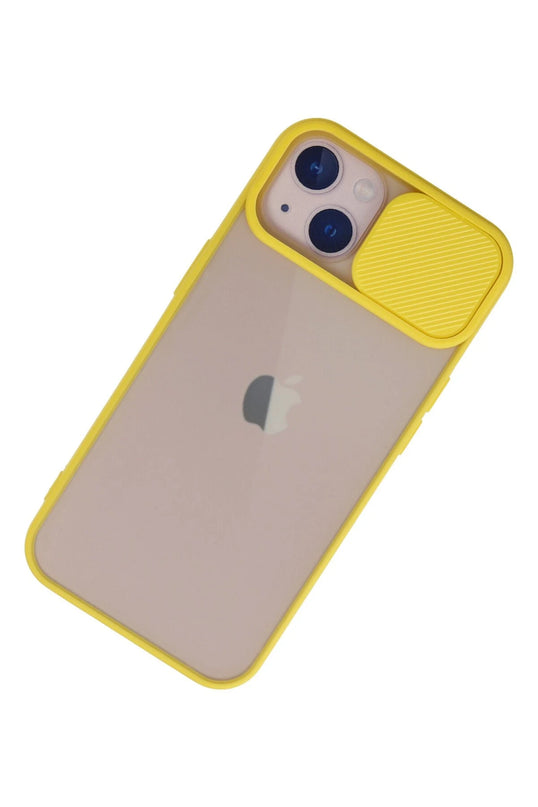 iPhone 13 Palm Buzlu Kamera Sürgülü Silikon Kılıf 3