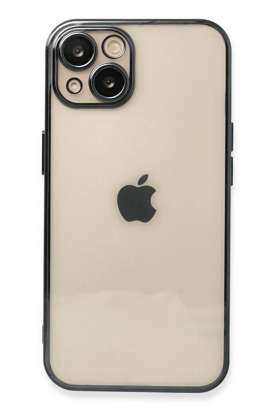 iPhone 13 Razer Lensli Silikon Kılıf - Siyah