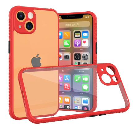 iPhone 13 Mini Miami Şeffaf Silikon Kılıf - Kırmızı