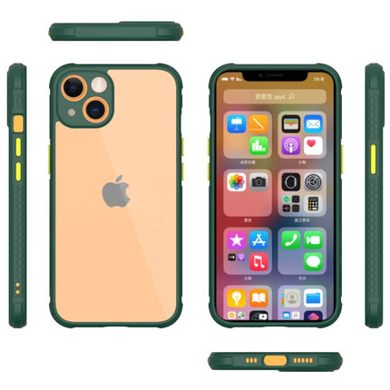 iPhone 13 Mini Miami Şeffaf Silikon Kılıf - Koyu Yeşil 2