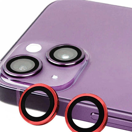 iPhone 13 Mini Raze Metal Kamera Lens - Kırmızı