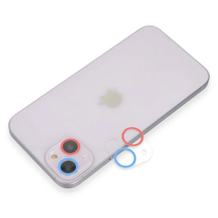 iPhone 13 Mini Renkli Kamera Lens Koruma Cam - Pembe