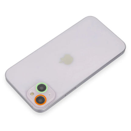 iPhone 13 Mini Renkli Kamera Lens Koruma Cam - Turuncu 2