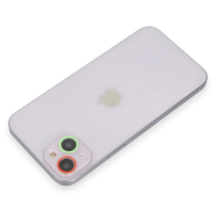 iPhone 13 Mini Renkli Kamera Lens Koruma Cam - Yeşil 2