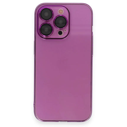 iPhone 13 Pro Armada Lensli Kapak Kılıf - Mor 2