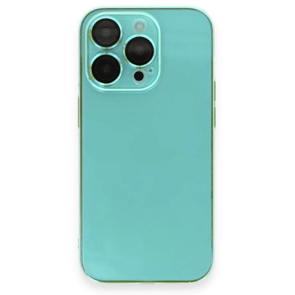 iPhone 13 Pro Armada Lensli Kapak Kılıf - Yeşil 2
