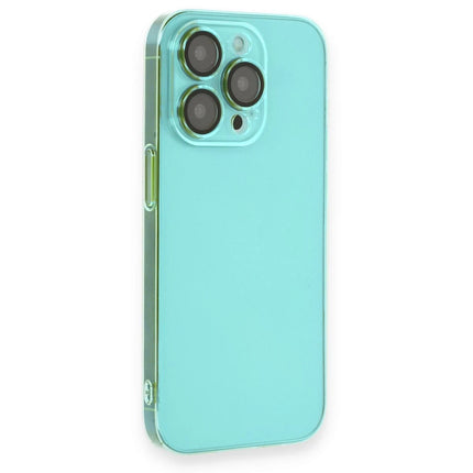iPhone 13 Pro Armada Lensli Kapak Kılıf - Yeşil