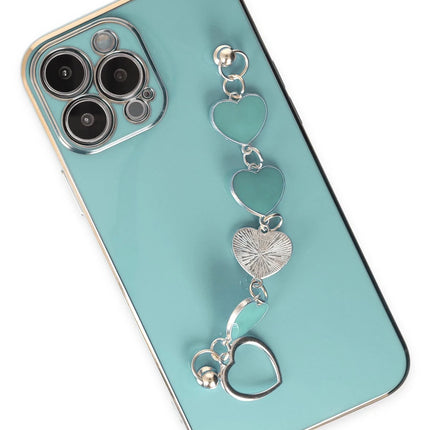 iPhone 13 Pro Esila Silikon Kılıf - Su Yeşili 3