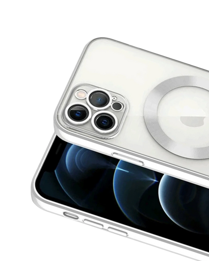 iPhone 13 Pro Kross Magneticsafe Kapak Kılıf - Gümüş 2