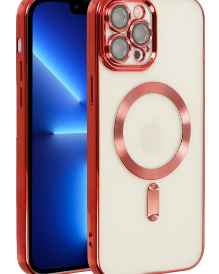 iPhone 13 Pro Kross Magneticsafe Kapak Kılıf - Kırmızı