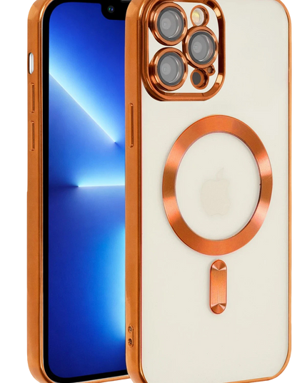 iPhone 13 Pro Kross Magneticsafe Kapak Kılıf - Turuncu