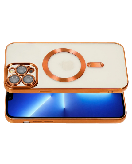 iPhone 13 Pro Kross Magneticsafe Kapak Kılıf - Turuncu 3
