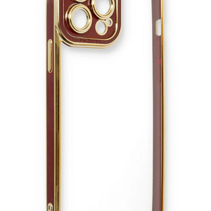 iPhone 13 Pro Liva Lens Silikon Kılıf - Bordo 4