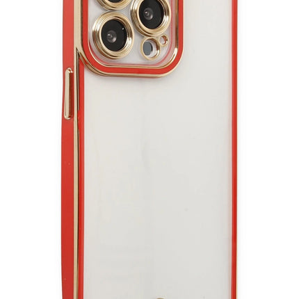 iPhone 13 Pro Liva Lens Silikon Kılıf - Kırmızı