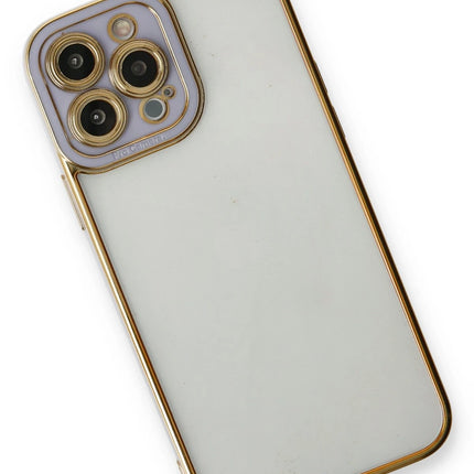 iPhone 13 Pro Liva Lens Silikon Kılıf - Lila 3