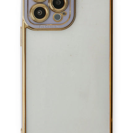iPhone 13 Pro Liva Lens Silikon Kılıf - Lila 2