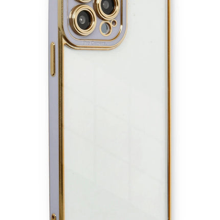 iPhone 13 Pro Liva Lens Silikon Kılıf - Lila