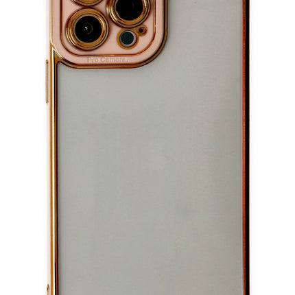 iPhone 13 Pro Liva Lens Silikon Kılıf - Rose 2
