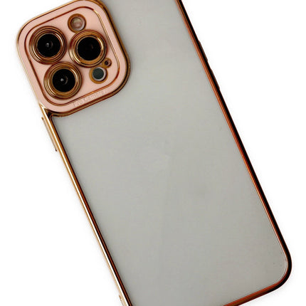 iPhone 13 Pro Liva Lens Silikon Kılıf - Rose 3
