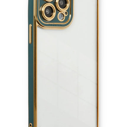 iPhone 13 Pro Liva Lens Silikon Kılıf - Yeşil
