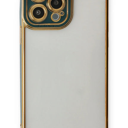 iPhone 13 Pro Liva Lens Silikon Kılıf - Yeşil 2