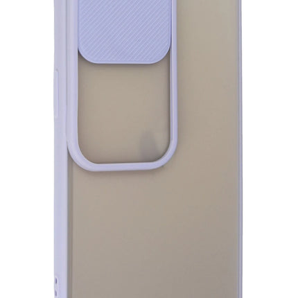 iPhone 13 Pro Palm Buzlu Kamera Sürgülü Silikon Kılıf - Lila 2