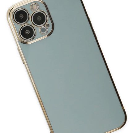 iPhone 13 Pro Volet Silikon Kılıf - Açık Yeşil 3