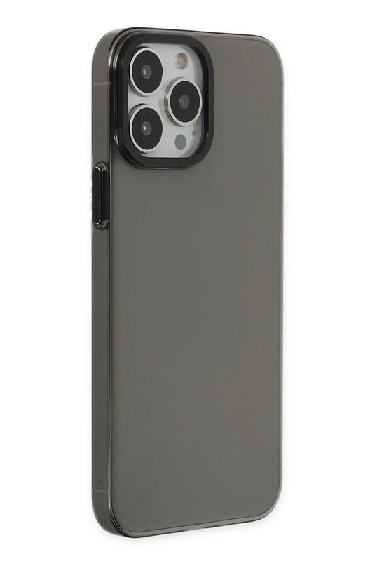 iPhone 13 Pro Max Anka PC Sert Metal Kapak Kılıf - Siyah 2