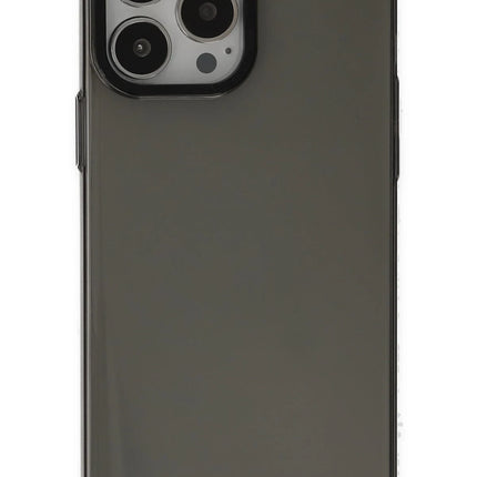 iPhone 13 Pro Max Anka PC Sert Metal Kapak Kılıf - Siyah
