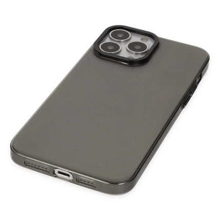 iPhone 13 Pro Max Anka PC Sert Metal Kapak Kılıf - Siyah 4