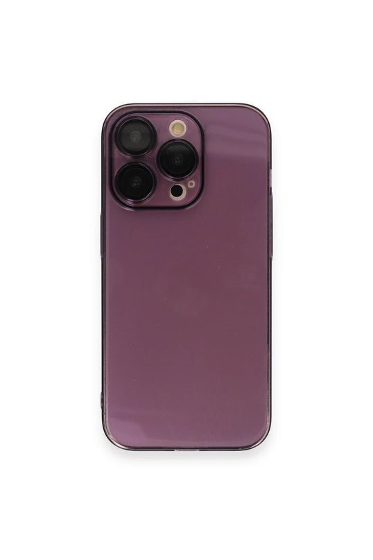 iPhone 13 Pro Max Armada Lensli Kapak Kılıf - Derin Mor 2