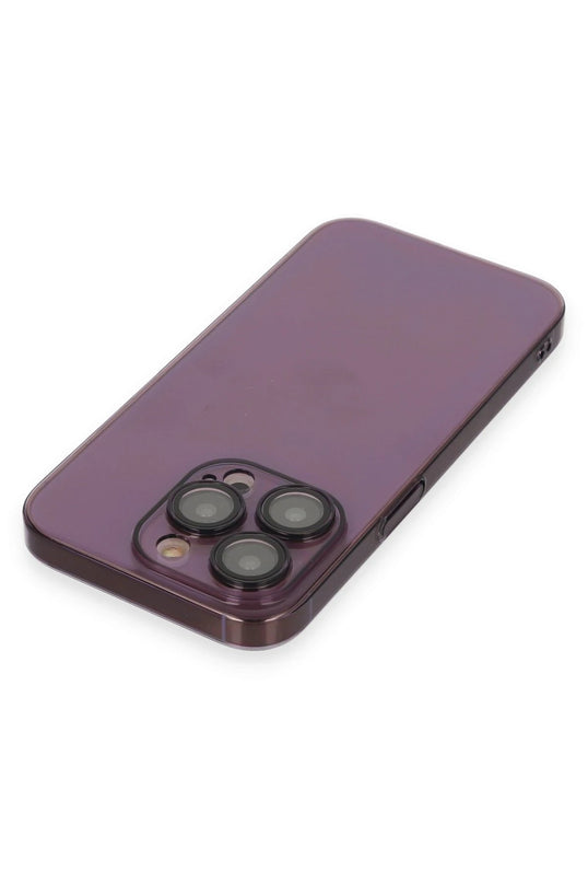 iPhone 13 Pro Max Armada Lensli Kapak Kılıf - Derin Mor 3
