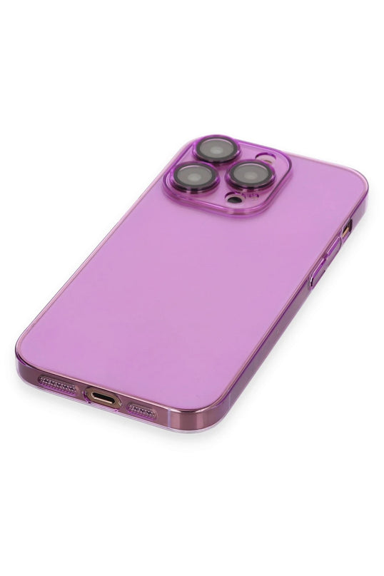 iPhone 13 Pro Max Armada Lensli Kapak Kılıf - Mor 4