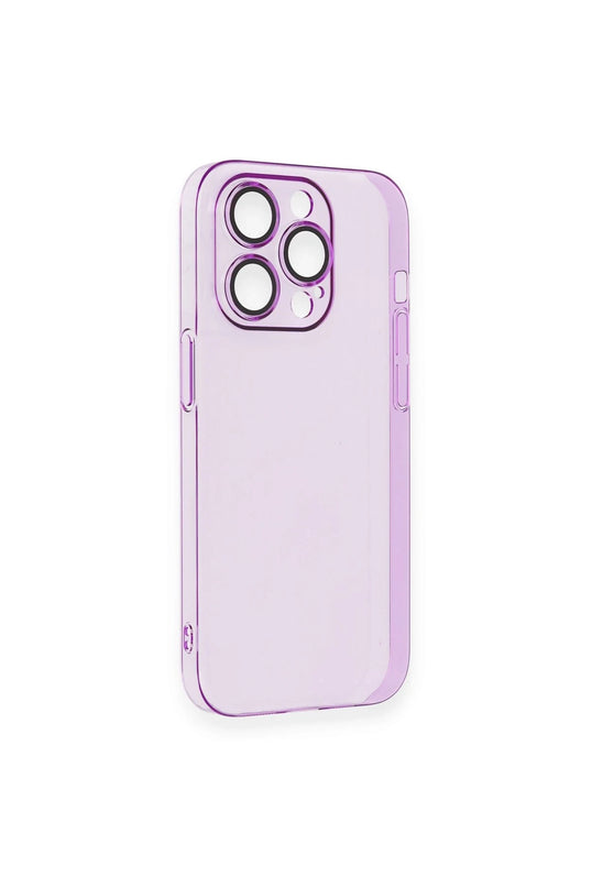 iPhone 13 Pro Max Armada Lensli Kapak Kılıf - Mor 5